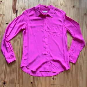 Equipment Hot Pink Blouse